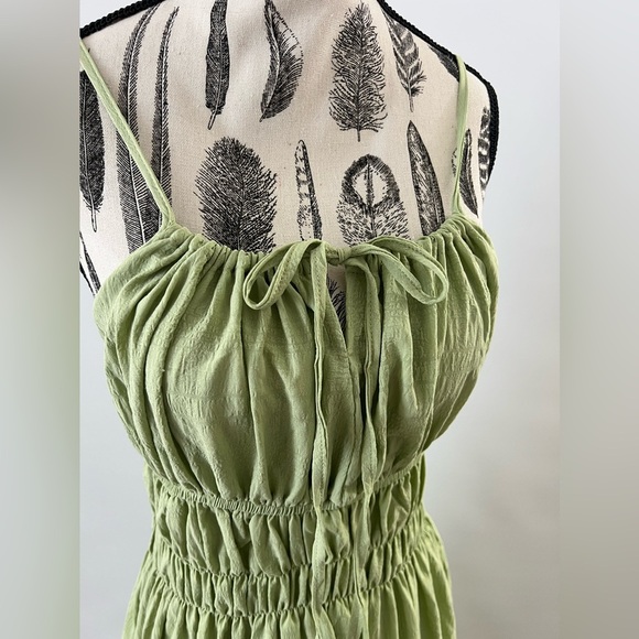 Shein tie front shirred waist cami dress - Picture 8 of 8